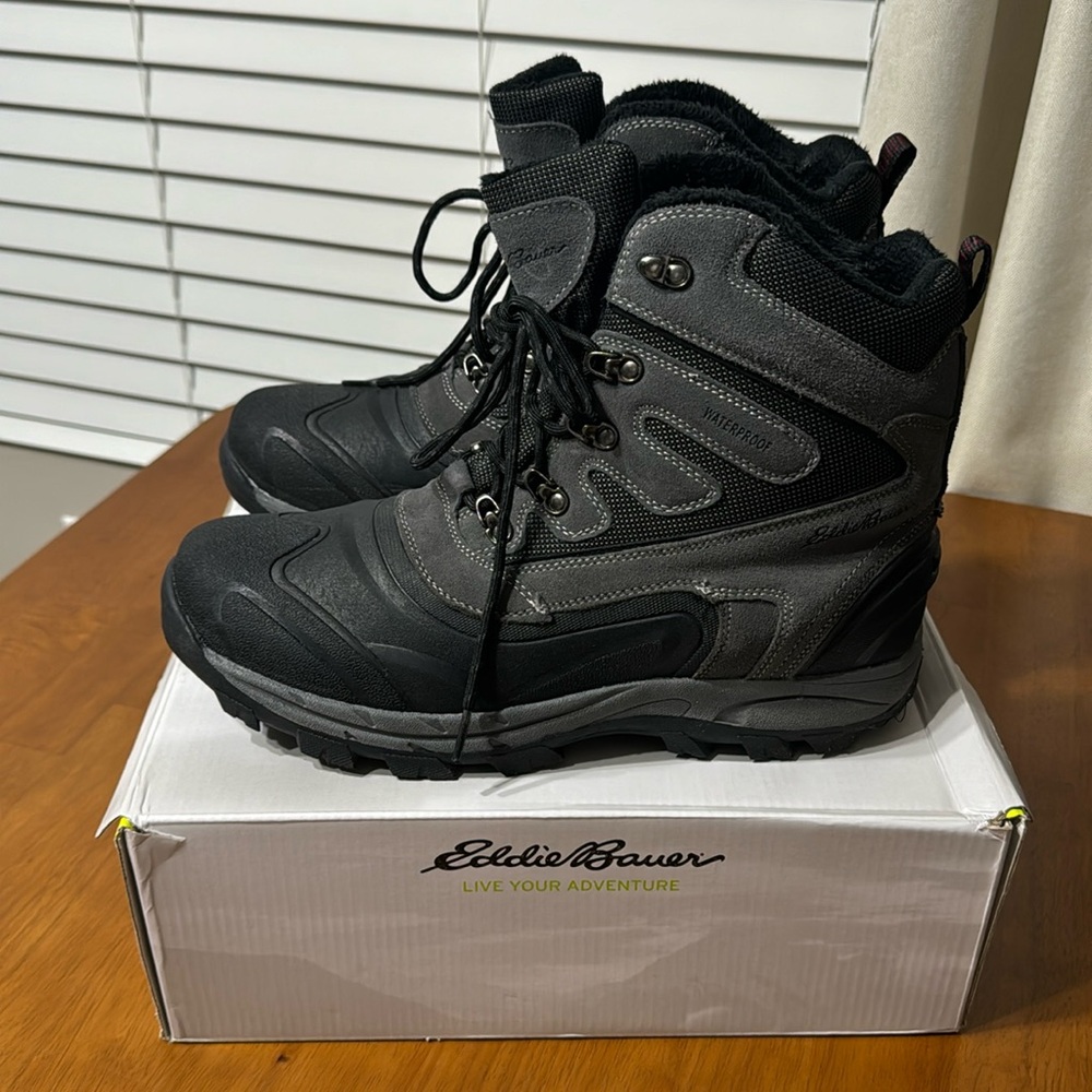 Eddie Bauer Bend waterproof boots size 13 color castlerock